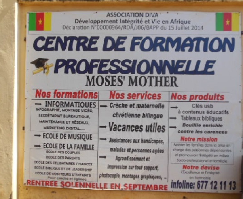 Centre de Formation Moses'Mother-Yaoundé